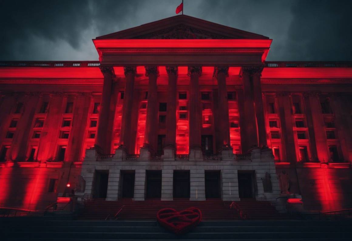 Senato illuminato di rosso per la Giornata mondiale del cuore 2023