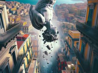 Tragedia a Napoli, muore turista colpita da statuetta di marmo