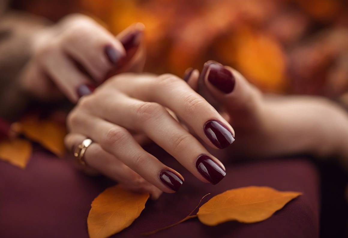 Unghie Merlot: la manicure autunnale ideale per un look elegante e caldo