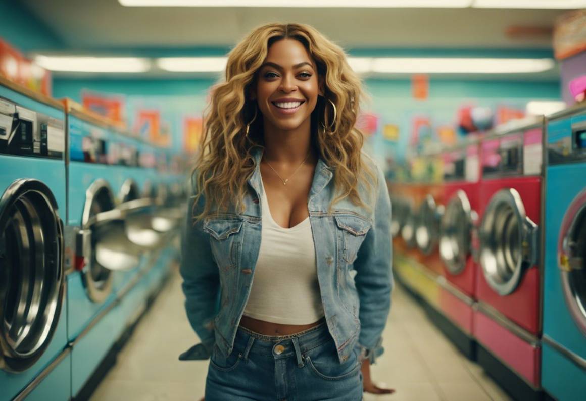 Beyoncé nei Lavatoi: Un'Inaspettata Visita alla Lavanderia per Lavare i Levi's