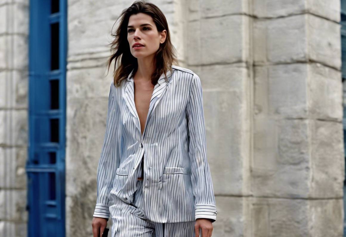 Charlotte Casiraghi incanta con il suo look pigiama alle sfilate di Parigi