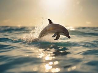 Delfini che giocano: la loro gioia e interazione nel mare profondo