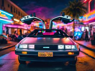 DeLorean e Christopher Lloyd insieme: colleziona i digital collectibles del futuro
