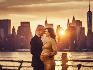 Eros Ramazzotti a New York con Ultimo e la sua compagna incinta