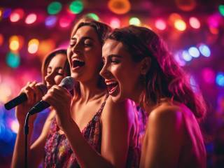 Fabio Fazio presenta Paola e Chiara con BigMama a Che tempo che fa