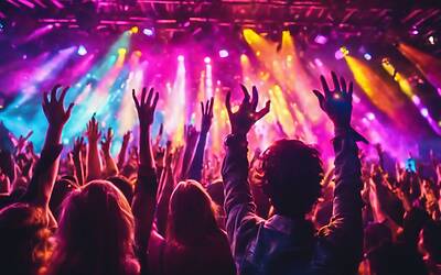 Geolier e Tedua aprono il concerto di Roma con Tony Effe e Emma