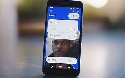 Google Meet presenta il nuovo design per un avvio chiamate più intuitivo