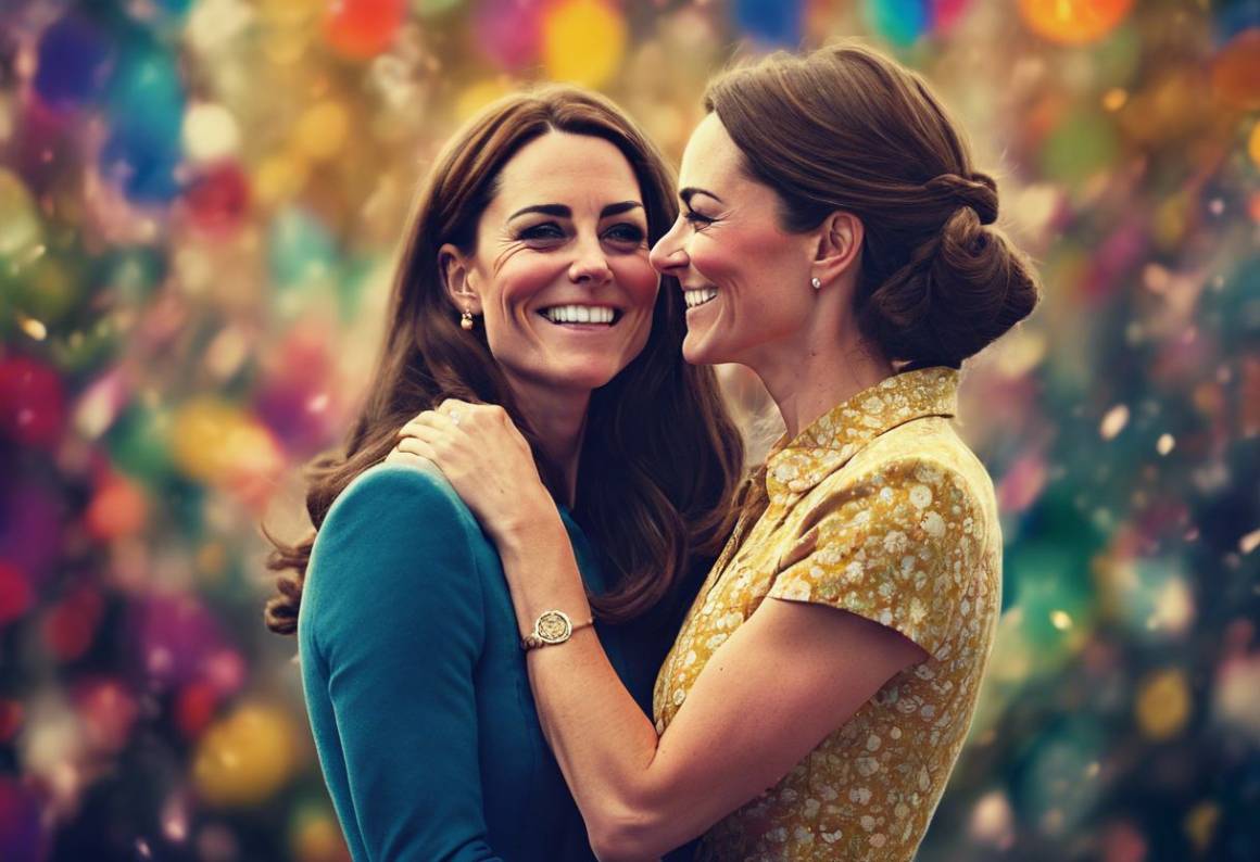 Kate Middleton celebra la vita con un abbraccio dopo la chemio