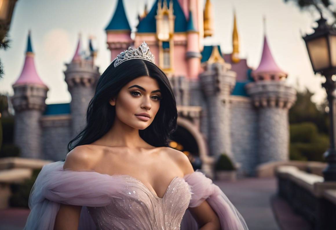 Kylie Jenner diventa una principessa con la sfilata di Coperni a Disneyland