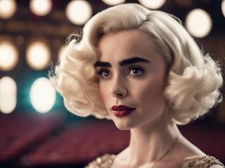 Lily Collins sorprende con un taglio capelli platino da vera icona di stile