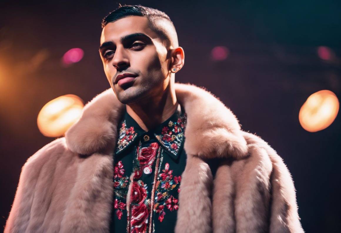 Mahmood stupisce il pubblico con il suo nuovo look capelli lisci.