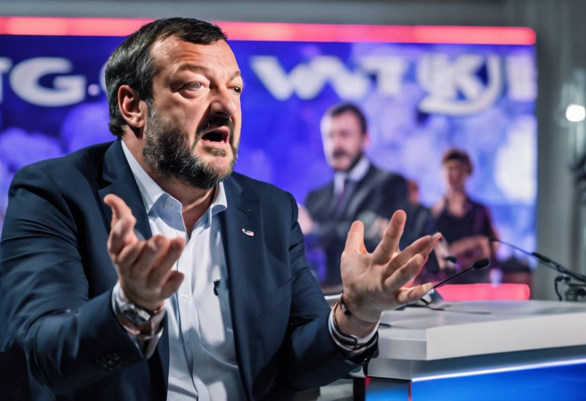 Matteo Salvini al Tg1: reazioni e polemiche per il suo lungo intervento