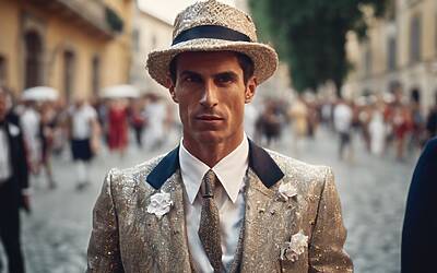 Max Giusti sorprende Che tempo che fa con il travestimento da Malgioglio