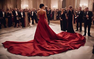 Meghan Markle incanta al gala di beneficenza con un abito rosso spettacolare