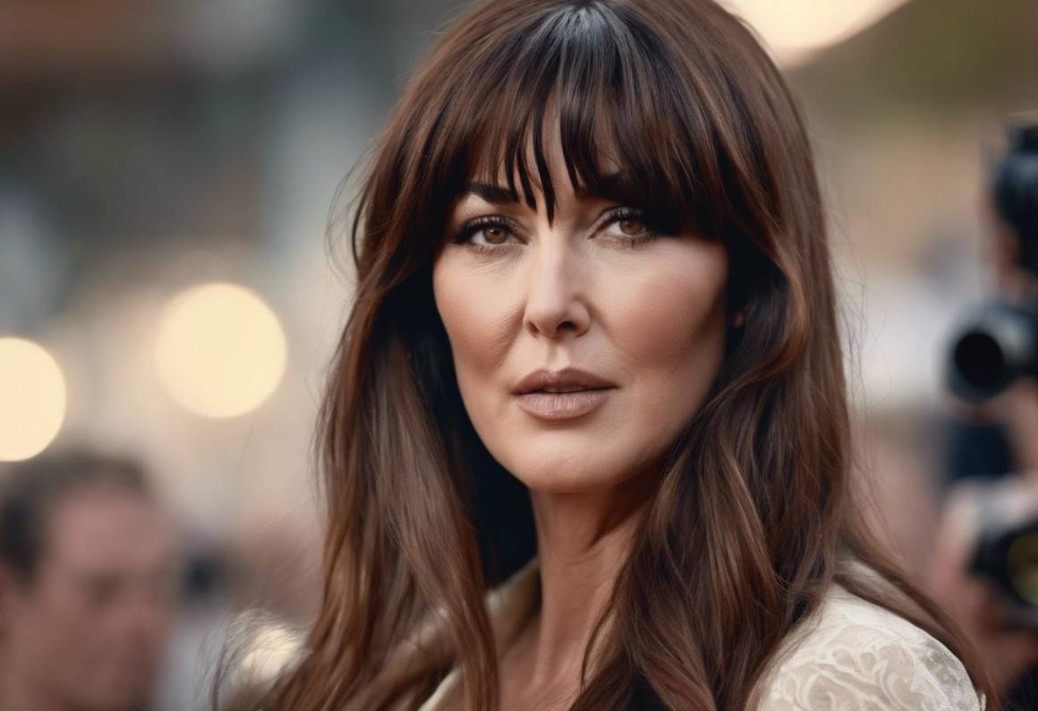 Monica Bellucci sorprende con il nuovo taglio di capelli e frangia a tende