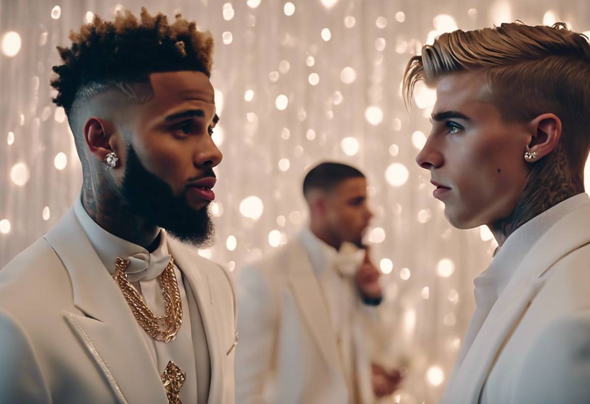 Odell Beckham sorprende nel video con Bieber al white party di Diddy