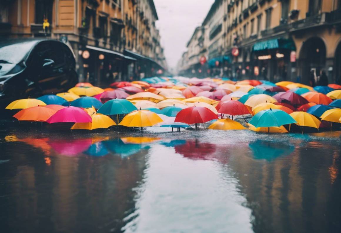 Pioggia a Milano: preoccupazioni per l'evento meteorologico più grave di sempre