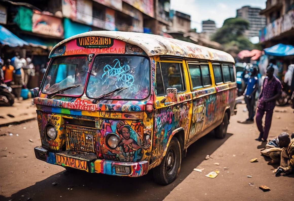 Pulmini del Kenya: colori vivaci e storie affascinanti in movimento