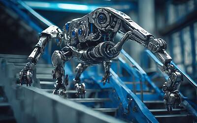 Robot quadrupede conquista le scale: sorprendente video di abilità robotiche