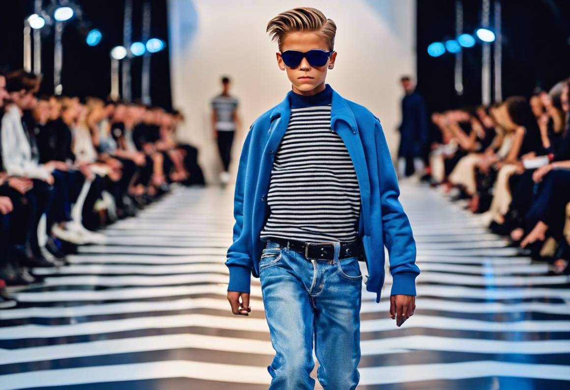 Romeo Beckham in passerella alla Paris Fashion Week come nuovo modello Balenciaga