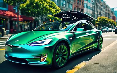 Tesla guida l'innovazione nel ride-hailing autonomo del futuro.
