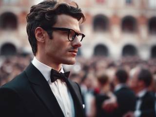 Tony Effe incanta il Festival del Cinema di Roma con un look sofisticato.