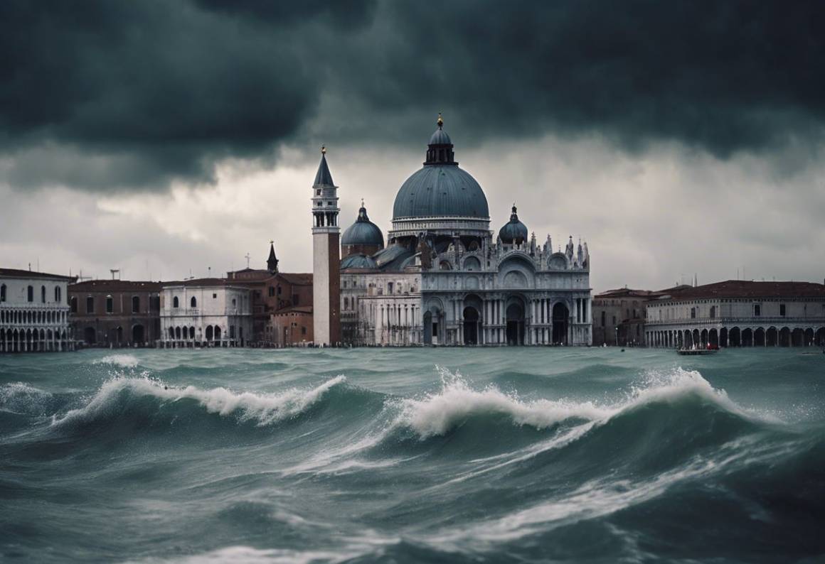 Venezia affronta onda di maltempo e picco di marea straordinario oggi