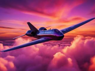 Voli di linea supersonici Boom XB-1 stabilisce record straordinari nel cieli.