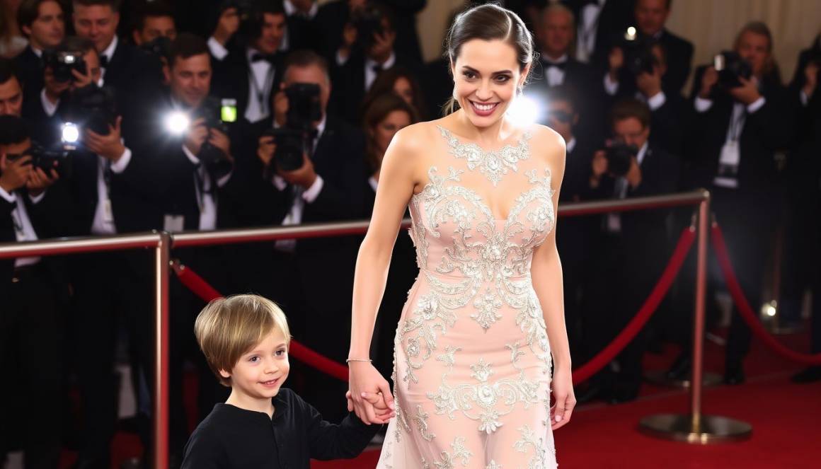 Angelina Jolie e Knox: eleganza sul red carpet con abiti da sera raffinati