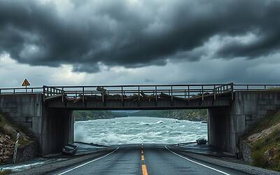 Auto caduta nel vuoto: il ponte crollato su Google Maps sorprende tutti