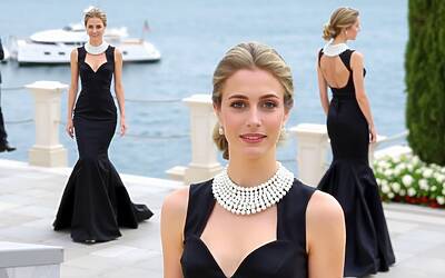 Beatrice Borromeo incanta alla Festa di Monaco 2024 con abito esclusivo