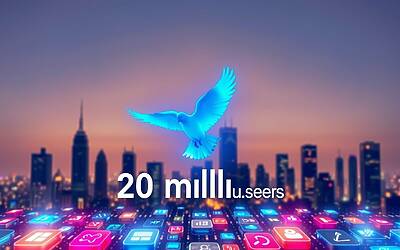 Bluesky conquista 20 milioni di utenti: la nuova era dei social network