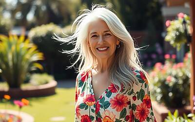 Capelli lunghi a 60 anni: consigli di stile da Elisabetta Dessy