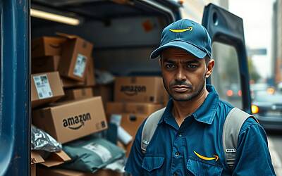 Corriere Amazon racconta il drammatico licenziamento dopo 150 consegne senza pause