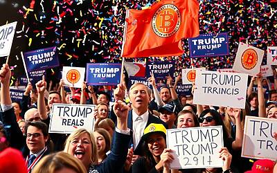 Crypto community festeggia la vittoria elettorale di Trump con entusiasmo e giubilo