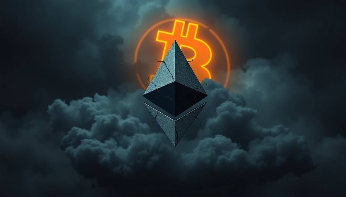 Ethereum perde slancio: analisi del crollo dell'andamento rispetto a Bitcoin