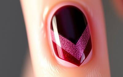 French chevron manicure: la nuova tendenza invernale da provare subito!