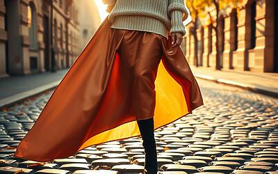 Gonna in satin: come abbinarla per un guardaroba invernale di tendenza