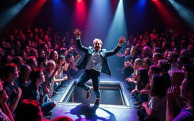 Il leader dei Coldplay affronta un pericolo, salvato dalla prontezza della troupe