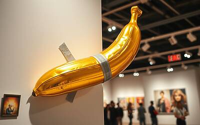 Justin Sun acquista l'opera d'arte della banana da 6,2 milioni a Hong Kong