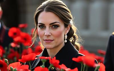 Kate Middleton sfoggia gioielli in omaggio alla regina Elisabetta II a Londra