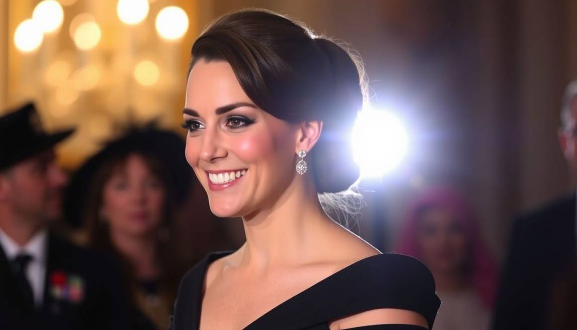 Kate Middleton sfoggia smokey eyes e onde old Hollywood nel suo debutto pubblico