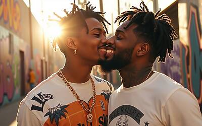 Lil Nas X immortala un romantico incontro con un altro cantante: ecco cosa è successo