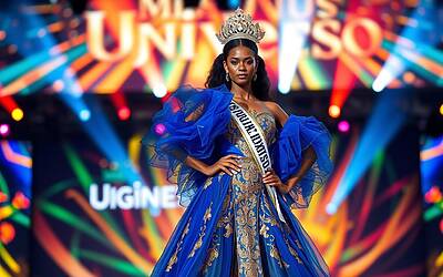 Logina Salah modella con vitiligine rompe gli schemi a Miss Universo