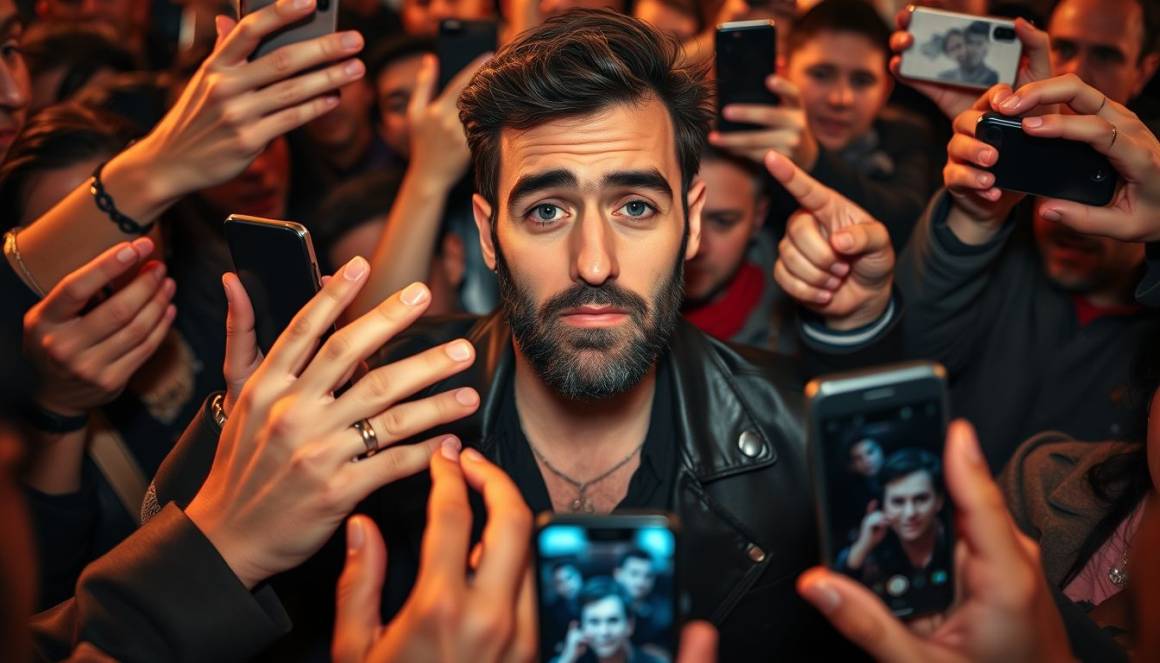 Marco Mengoni affronta la folla: video di grida e mani in faccia