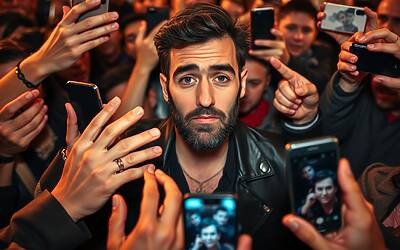 Marco Mengoni affronta la folla: video di grida e mani in faccia
