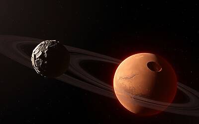 Marte e la sua origine: come un asteroide ha creato anelli e lune