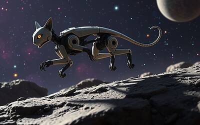Robot che salta come un gatto per esplorazione spaziale in Cina