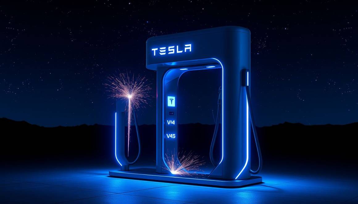 Tesla introduce Supercharger potenziati: ricarica rapida fino a 500 kW nel 2025