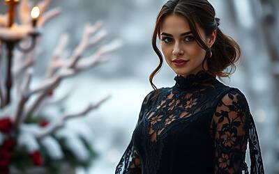 Vestito in pizzo: protagonista chic per le tue serate invernali di festa